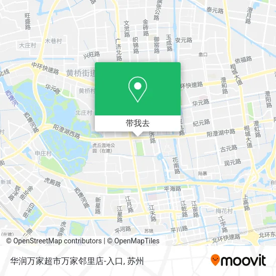 华润万家超市万家邻里店-入口地图