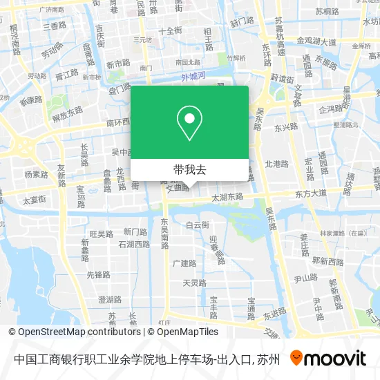 中国工商银行职工业余学院地上停车场-出入口地图