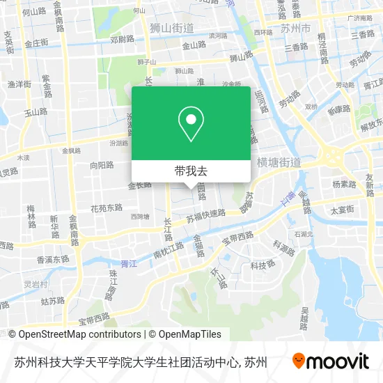苏州科技大学天平学院大学生社团活动中心地图
