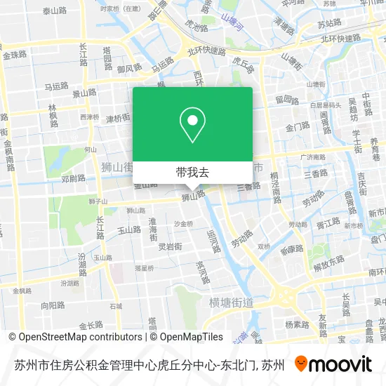 苏州市住房公积金管理中心虎丘分中心-东北门地图
