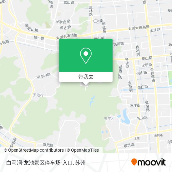 白马涧·龙池景区停车场-入口地图