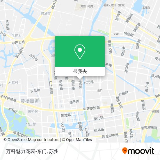 万科魅力花园-东门地图
