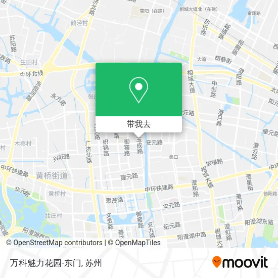 万科魅力花园-东门地图