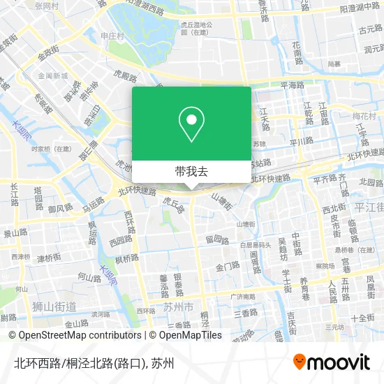 北环西路/桐泾北路(路口)地图