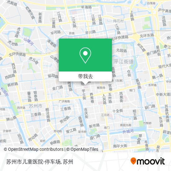 苏州市儿童医院-停车场地图