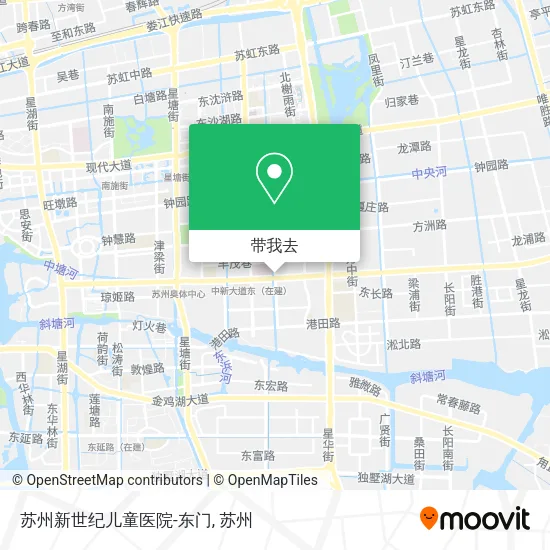 苏州新世纪儿童医院-东门地图