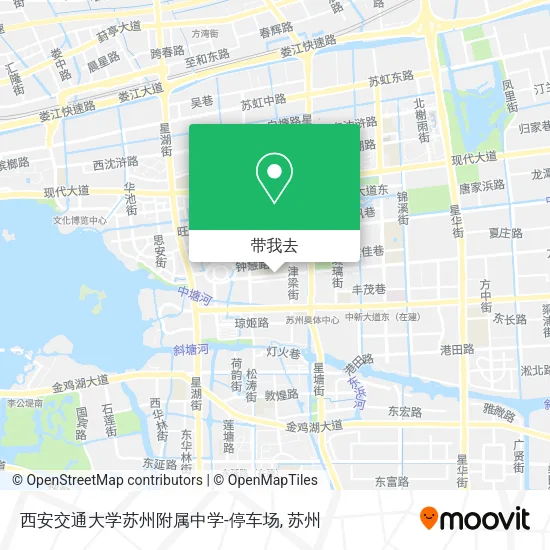 西安交通大学苏州附属中学-停车场地图