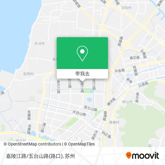 嘉陵江路/五台山路(路口)地图