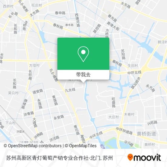 苏州高新区青灯葡萄产销专业合作社-北门地图