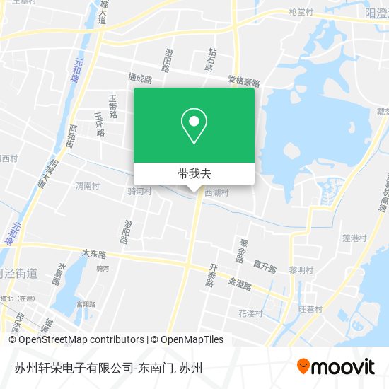 苏州轩荣电子有限公司-东南门地图