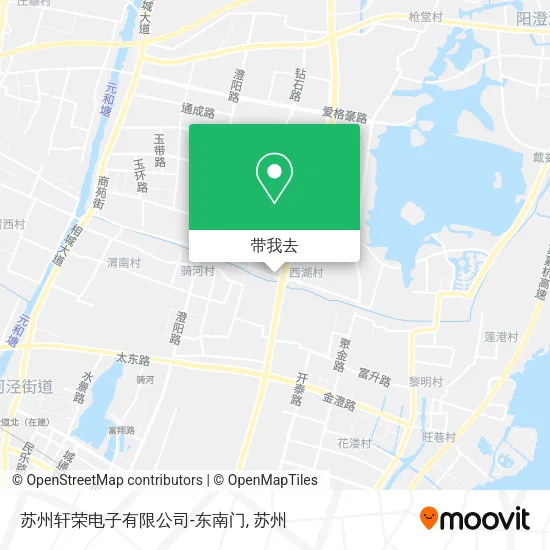 苏州轩荣电子有限公司-东南门地图