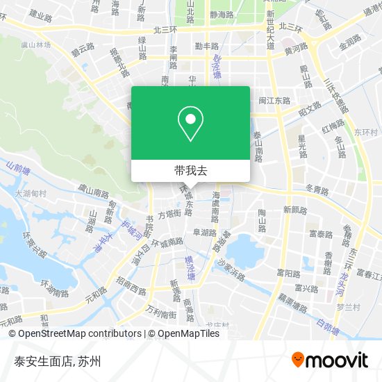 泰安生面店地图