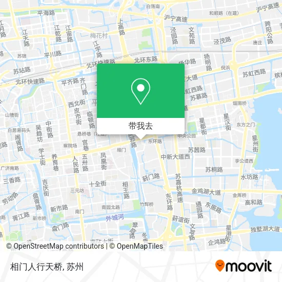 相门人行天桥地图