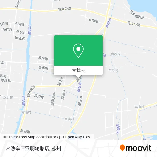 常熟辛庄亚明轮胎店地图