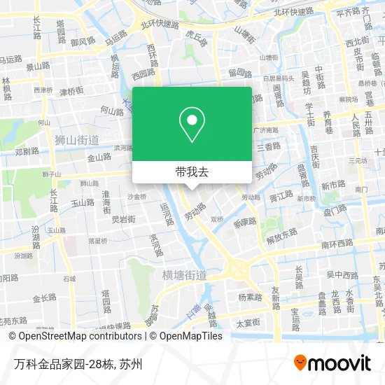 万科金品家园-28栋地图