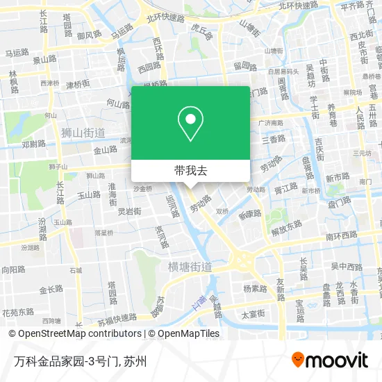 万科金品家园-3号门地图
