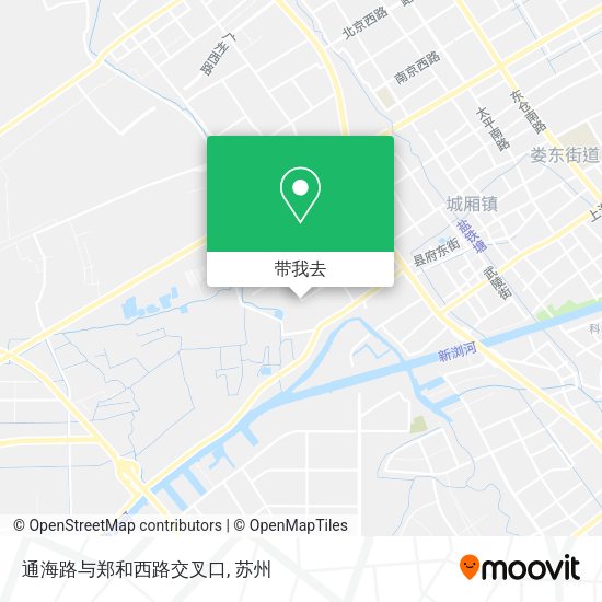 通海路与郑和西路交叉口地图