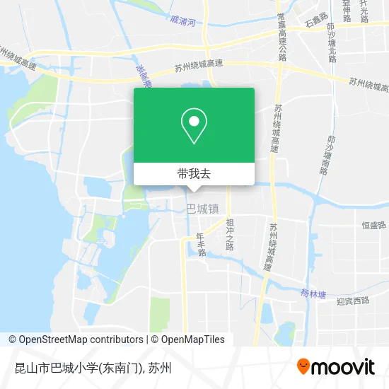 昆山市巴城小学(东南门)地图
