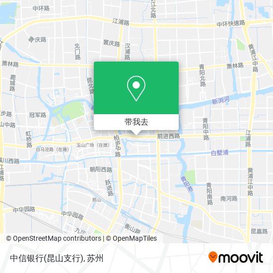 中信银行(昆山支行)地图