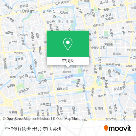 中信银行(苏州分行)-东门地图