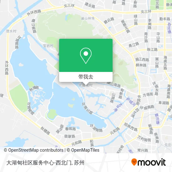 大湖甸社区服务中心-西北门地图