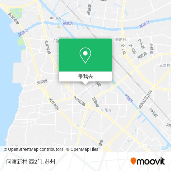 问渡新村-西2门地图