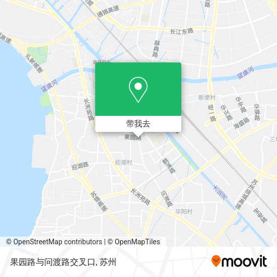 果园路与问渡路交叉口地图