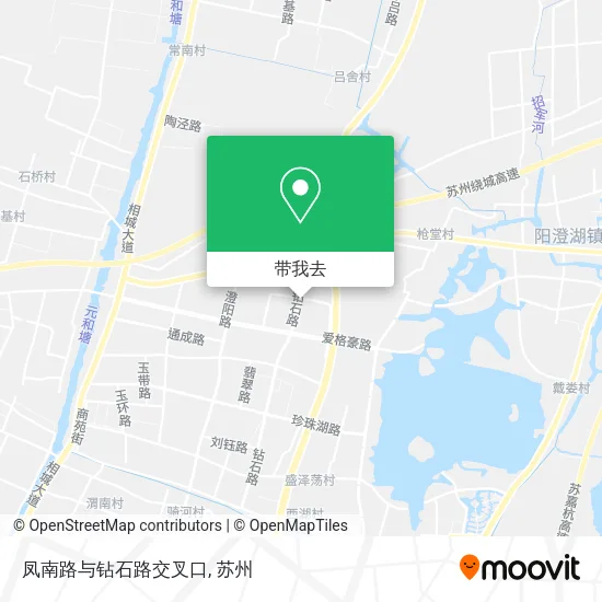 凤南路与钻石路交叉口地图