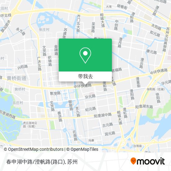 春申湖中路/澄帆路(路口)地图