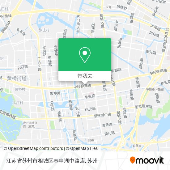 江苏省苏州市相城区春申湖中路店地图