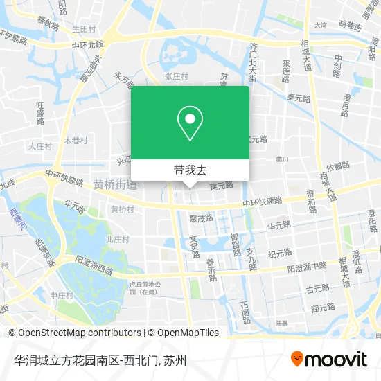 华润城立方花园南区-西北门地图