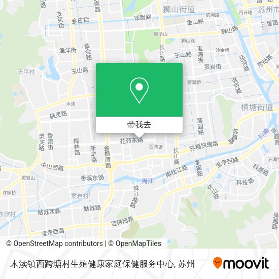 木渎镇西跨塘村生殖健康家庭保健服务中心地图