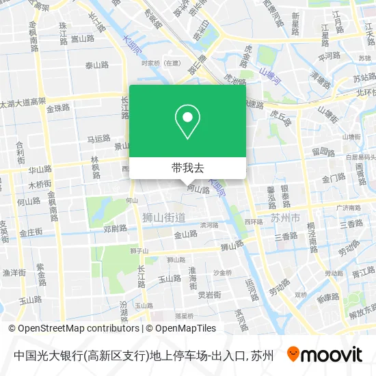 中国光大银行(高新区支行)地上停车场-出入口地图