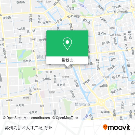 苏州高新区人才广场地图