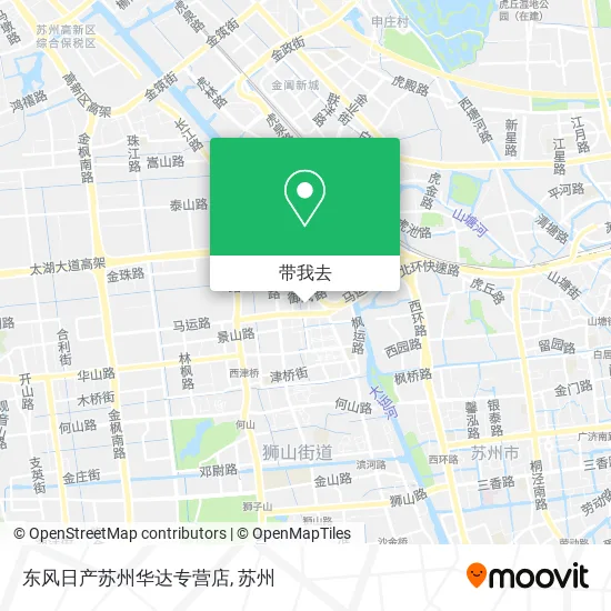 东风日产苏州华达专营店地图
