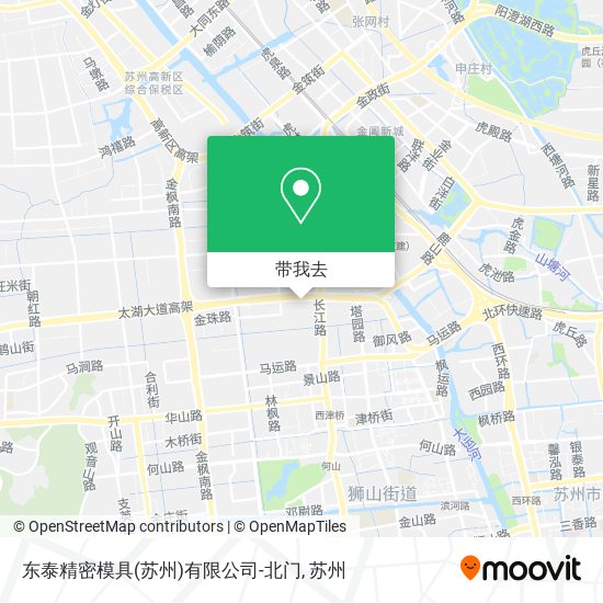 东泰精密模具(苏州)有限公司-北门地图