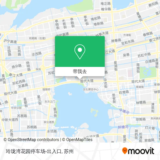 玲珑湾花园停车场-出入口地图