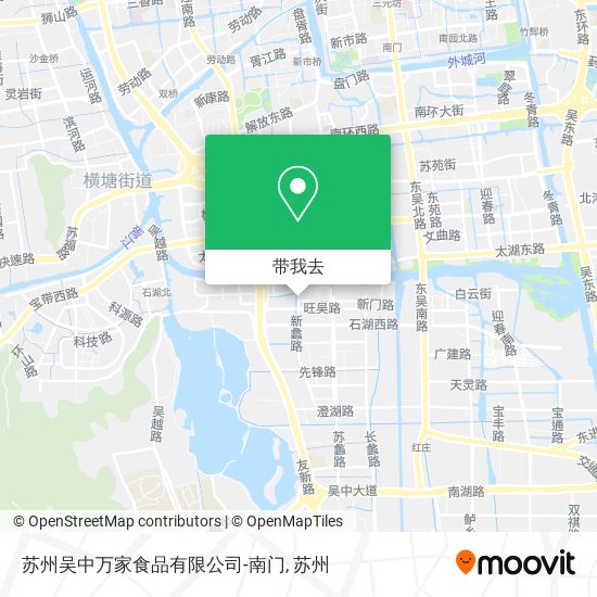 苏州吴中万家食品有限公司-南门地图