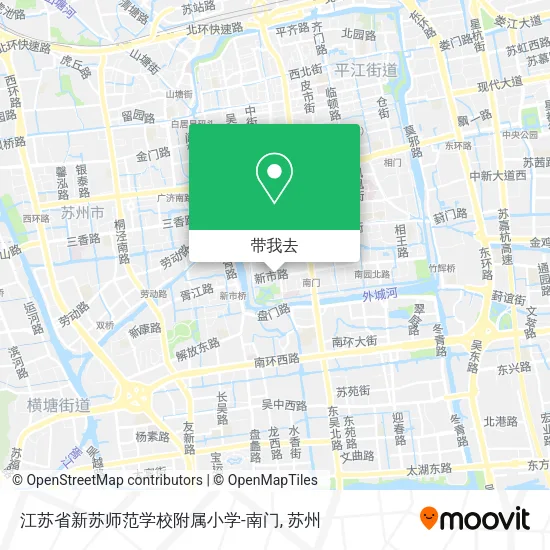 江苏省新苏师范学校附属小学-南门地图