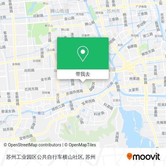 苏州工业园区公共自行车横山社区地图