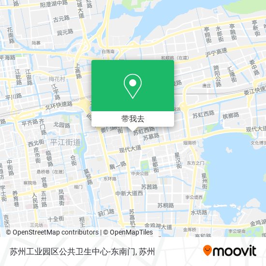苏州工业园区公共卫生中心-东南门地图