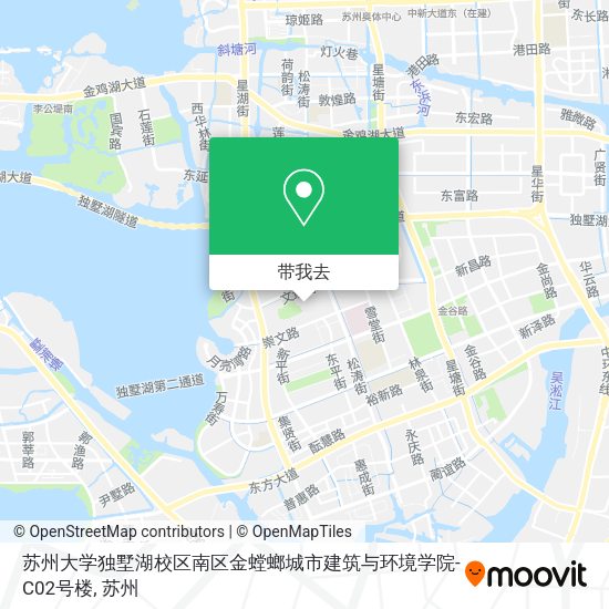 苏州大学独墅湖校区南区金螳螂城市建筑与环境学院-C02号楼地图