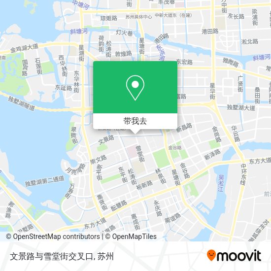 文景路与雪堂街交叉口地图