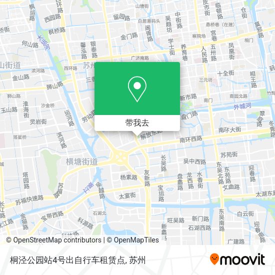 桐泾公园站4号出自行车租赁点地图