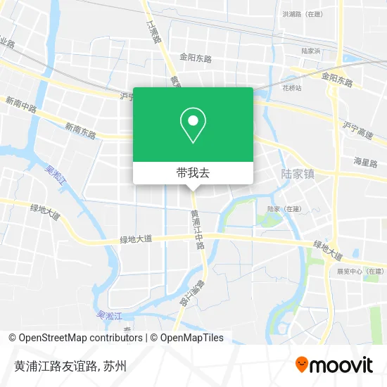 黄浦江路友谊路地图