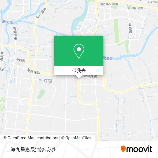 上海九星惠晟油漆地图