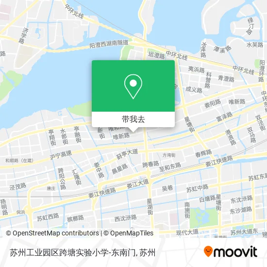苏州工业园区跨塘实验小学-东南门地图