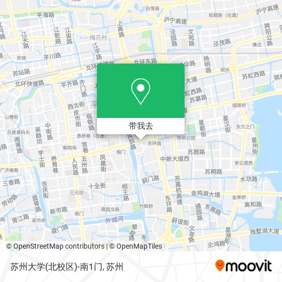 苏州大学(北校区)-南1门地图