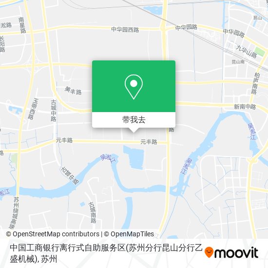中国工商银行离行式自助服务区(苏州分行昆山分行乙盛机械)地图