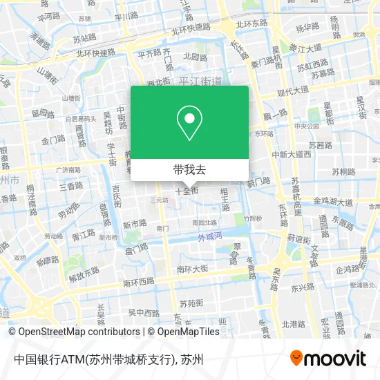 中国银行ATM(苏州带城桥支行)地图